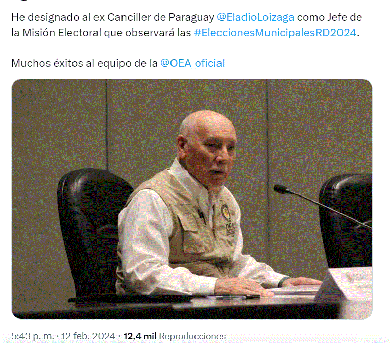 luis almagro 1 OEA designa jefe de misión que observará elecciones el domingo