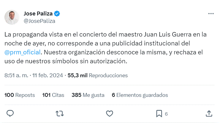 paliza 74 Aseguran que propaganda durante concierto no es publicidad institucional del PRM