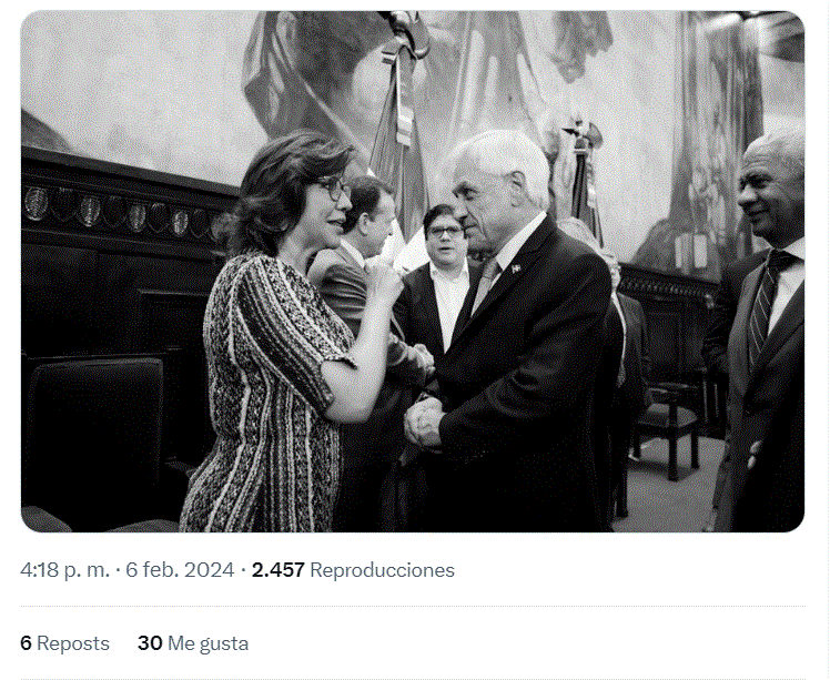 twitter margarita cedeno y pineda 1 El mundo reacciona ante fallecimiento del ex presidente de Chile, Sebastián Piñera