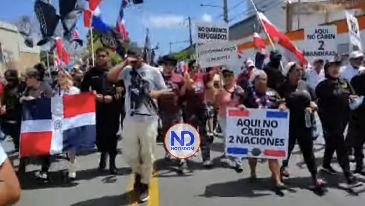 Multitud marchó contra «plan de ONU» de instalar campos en RD