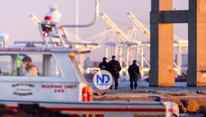 Hallan dos cuerpos en un auto que cayó al agua por el derrumbe del puente de Baltimore