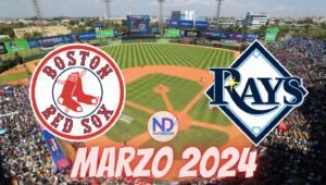Todo listo para juego entre Boston y Rays en RD