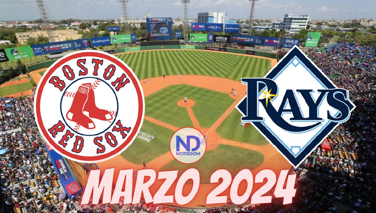 Todo listo para juego entre Boston y Rays en RD
