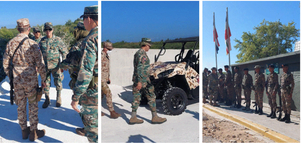 Ministro de Defensa encabeza supervisión de frontera tras conflictos en Haití 3 militares 44 Ministro de Defensa encabeza supervisión de frontera tras conflictos en Haití