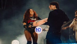 Anitta y Peso Pluma se besan en Festival de música Tecate Pa’l Norte en México