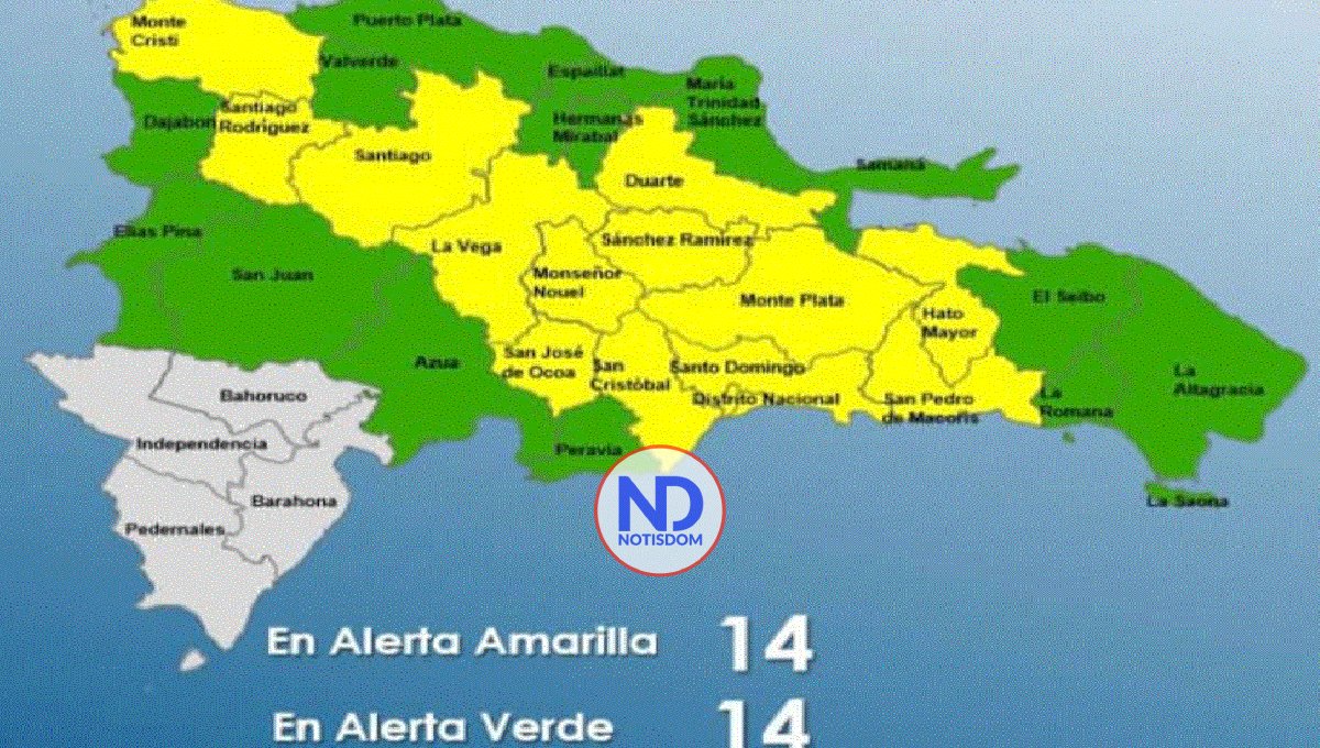 Elevan niveles alerta por lluvias, que ya afectan a 28 provincias