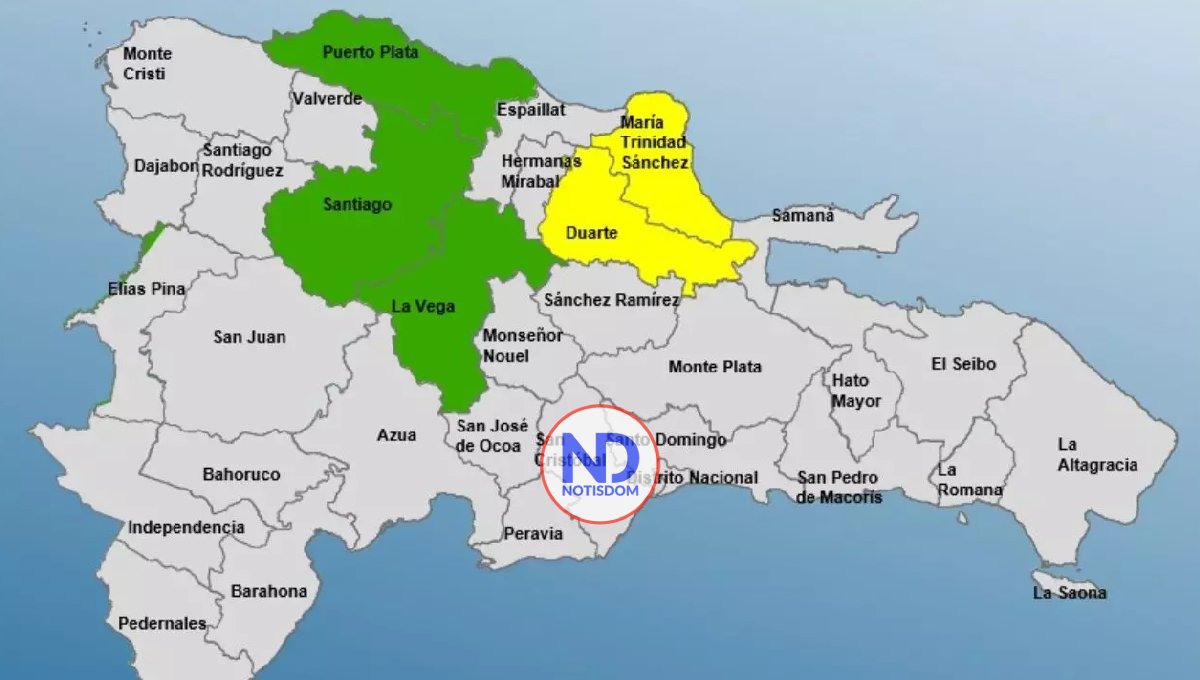 COE disminuye a cinco las provincias en alerta