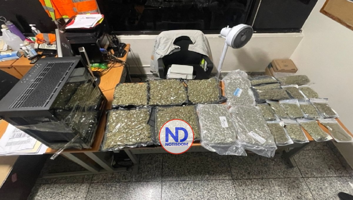 Decomisan en el AILA marihuana en procesador de computadora