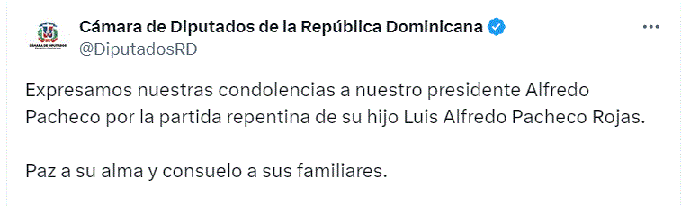 camara de diputados 20 Cámara de Diputados envía condolencias a Alfredo Pacheco