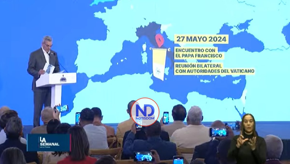 Luis Abinader viajará Europa para reunirse con Papa y presidentes