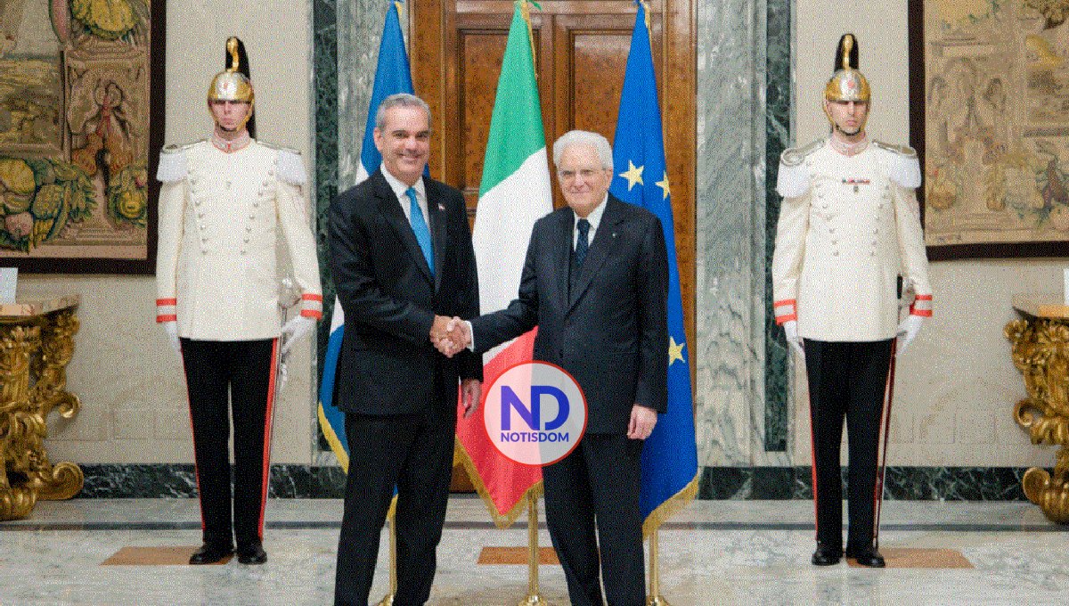 Abinader se reúne con su homólogo italiano, Sergio Mattarella