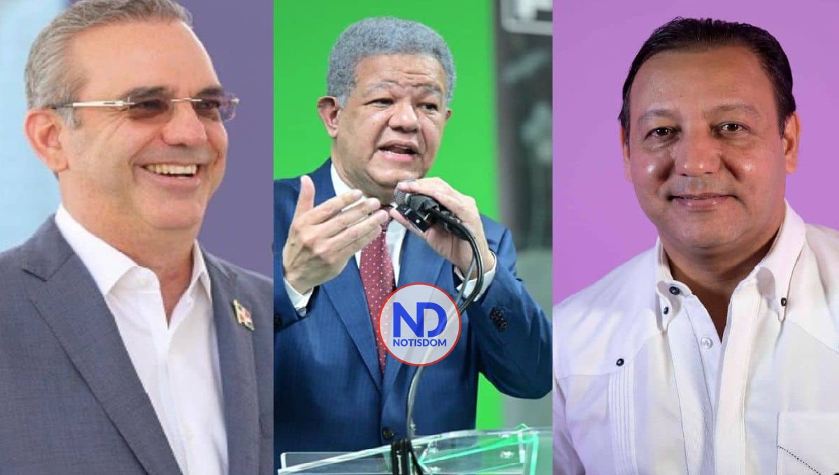 Conteo final: Abinader 57.45 %, Leonel 29 % y Abel Martínez 10 %