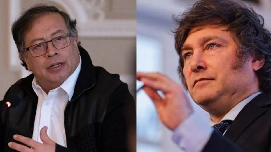 Gustavo Pedro y Javier Milei 1 Milei define a Maduro como un «dictador»; hace paces con Petro