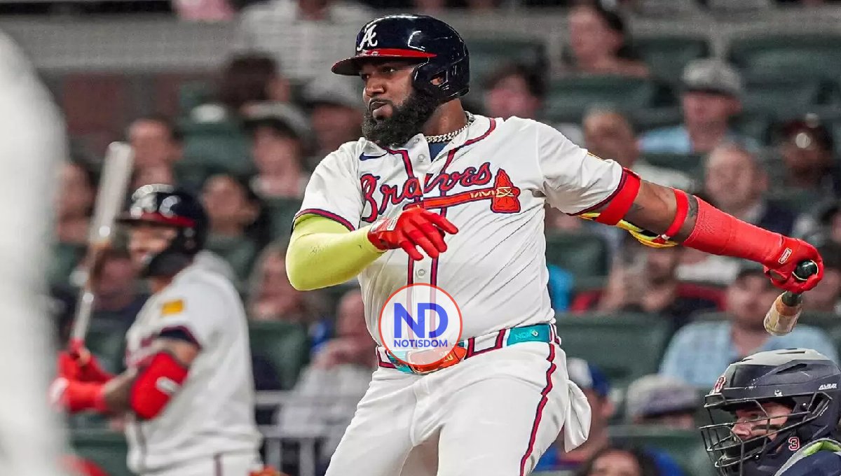 Ozuna dio triunfo a los Bravos y volvió al liderato de cuadrangulares en MLB