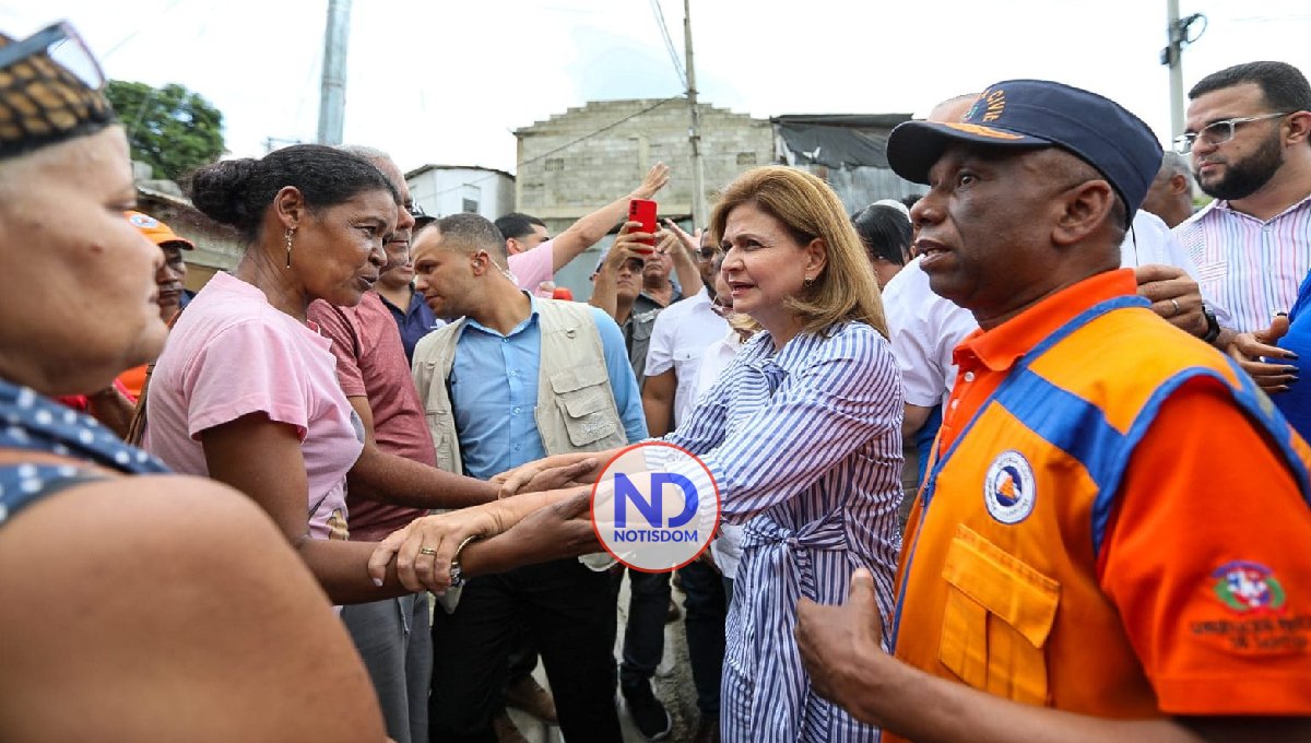 La Vicepresidenta Peña recorrió zonas afectadas por inundaciones