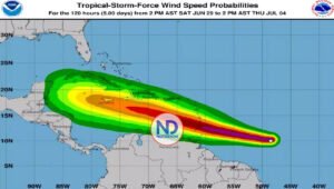 La tormenta tropical Beryl se convierte en huracán en el Atlántico
