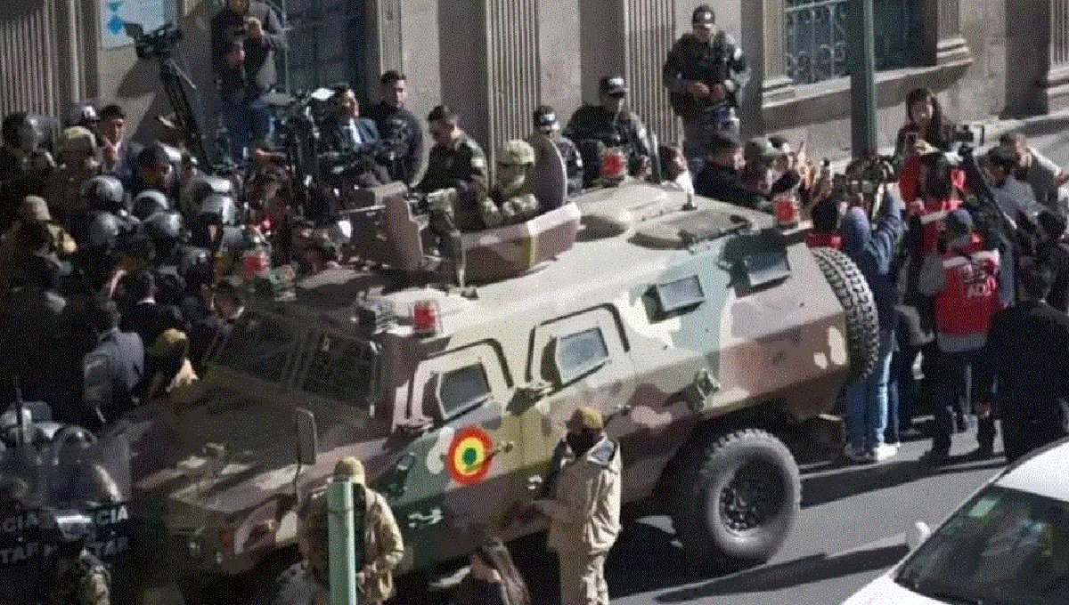 Militares se retiran de sede Gobierno Bolivia tras intento golpe de Estado