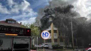 Fuego de gran magnitud en Miami precedido de un tiroteo