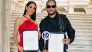 Mozart La Para y Dalisa Alegría son reconocidos por las autoridades de Rhode Island