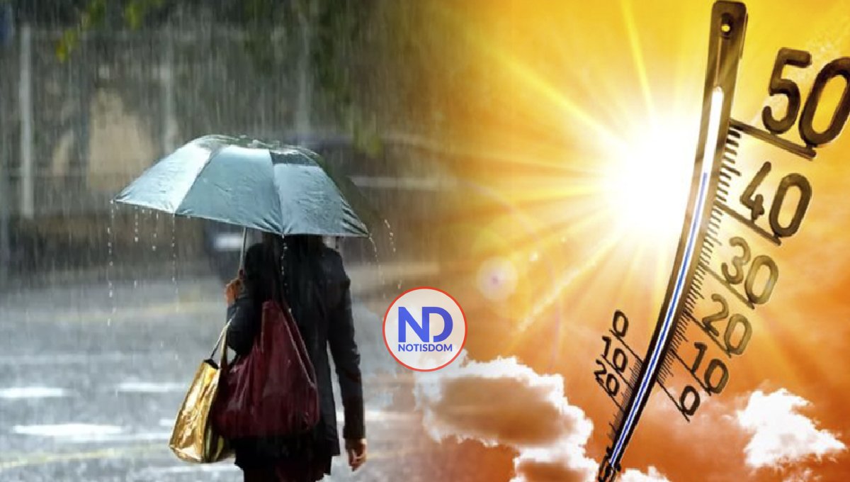 La ONAMET anuncia lluvias con tronadas y mucho calor en la RD