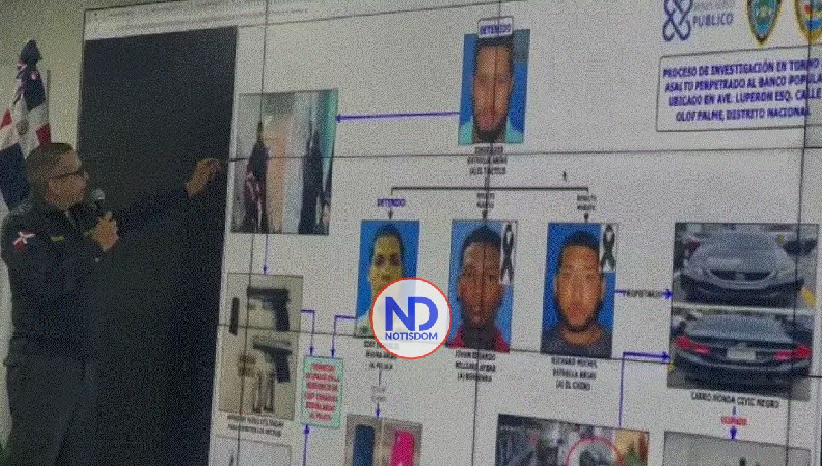 PN revela asalto a Banco Popular se planificó el Día de las madres
