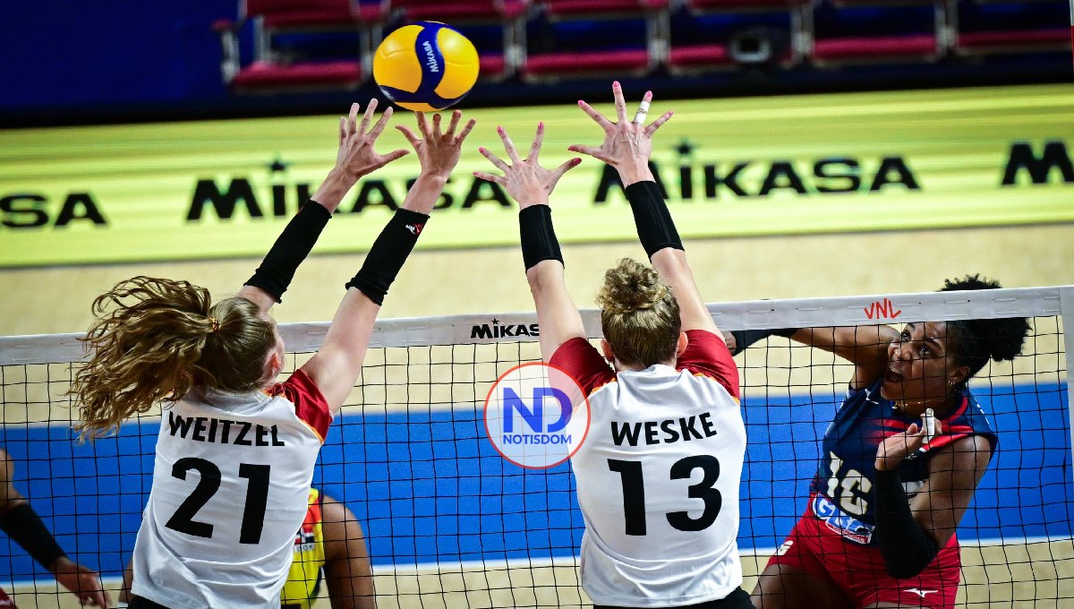 Voleibol femenino dominicano vence Alemania en Liga Naciones