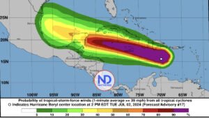 Huracán Beryl baja categoría 4; avanza rápido por el mar Caribe