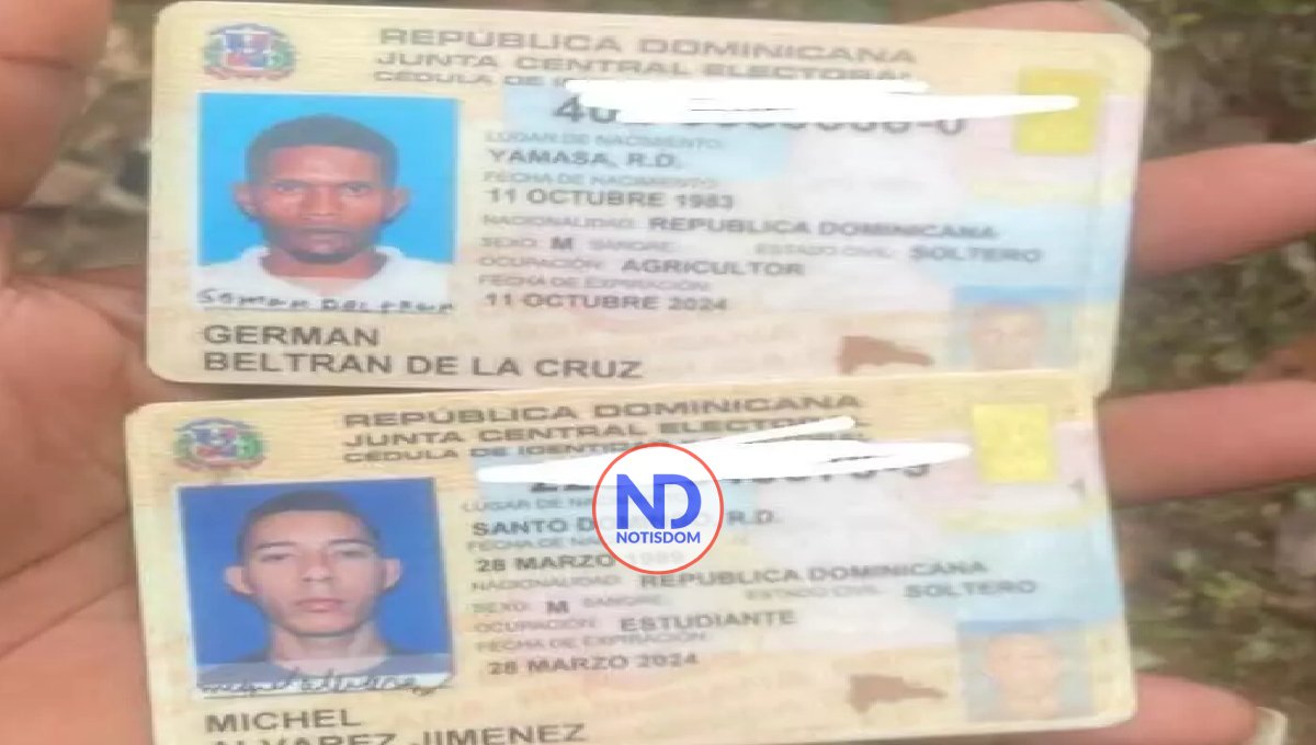 Dos hombres mueren tras caerle encima un árbol en Yamasá 2 Germán y Michel