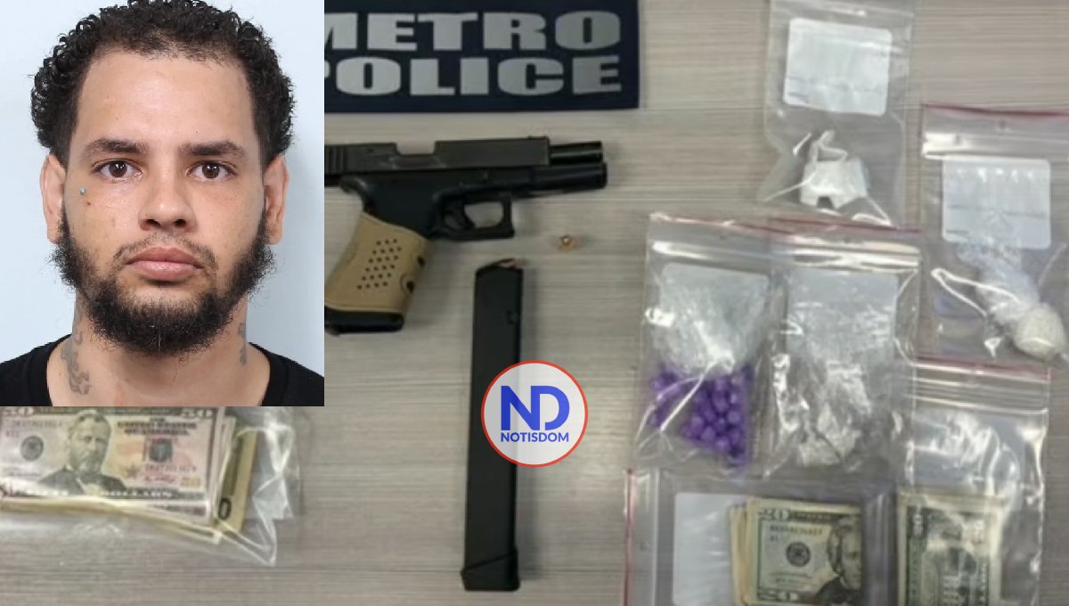 EU: Arrestan dominicano con drogas y ametralladora en mochila