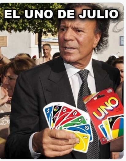 MEME DE JULIO IGLESIAS 2 Con julio arrancan los memes que nos ¡tienen hartos!