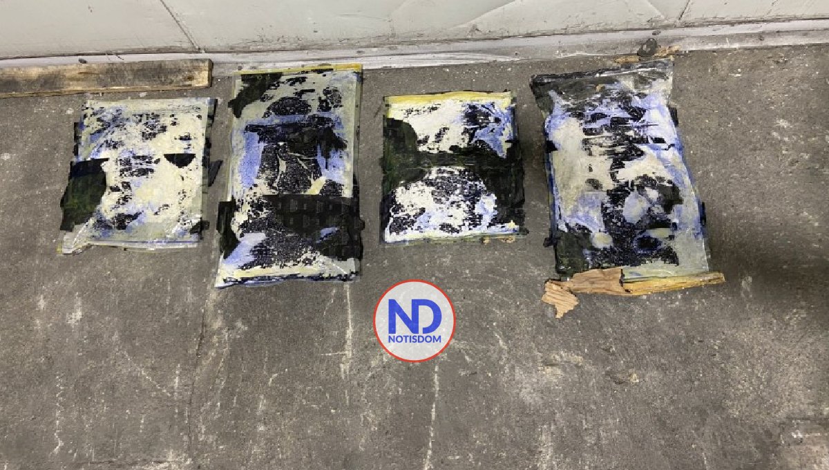 DNCD detecta ocho láminas de cocaina en cajas comida en AILA