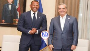 El Presidente Abinader recibe al ex beisbolista Alex Rodríguez