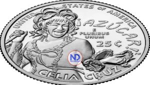 Ponen en circulación en Estados Unidos moneda en honor a Celia Cruz