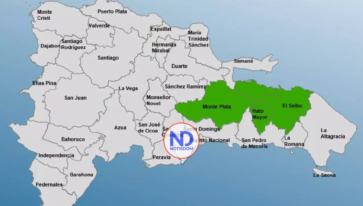 COE mantiene tres provincias en alerta verde