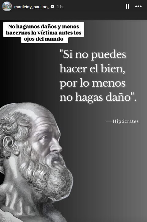 Marileidy borra historia de Instagram dedicada a Félix Sánchez 3 MARILEIDI HIPOCRATES Marileidy borra historia de Instagram dedicada a Félix Sánchez