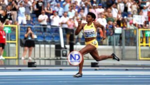 Marileidy Paulino gana primer lugar en la parada de Polonia de la Liga Diamante