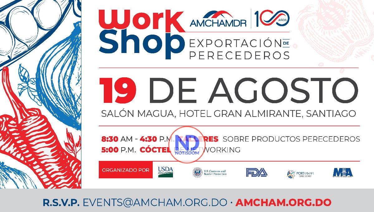 Organizan Workshop productos perecederos RD y Estados Unidos