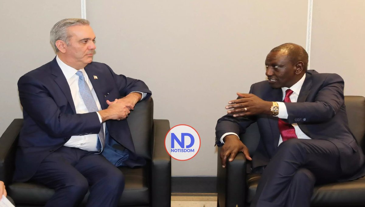 Abinader sostiene reunión con el presidente de Kenia