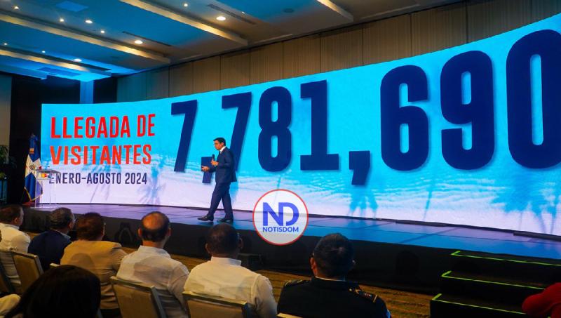 Dominicana recibió en agosto 812,949 visitantes