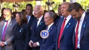 Biden, Harris y Trump se juntan en el Memorial del 11S, a 23 años del atentado