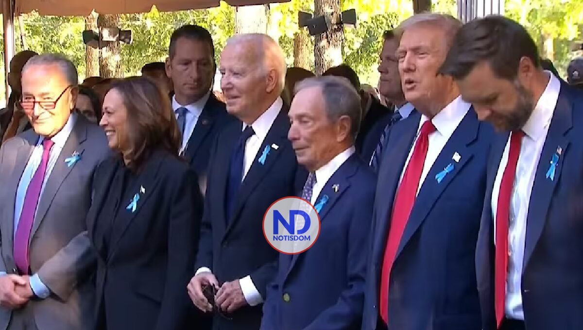 Biden, Harris y Trump se juntan en el Memorial del 11S, a 23 años del atentado