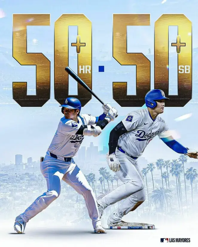 Shohei Ohtan 17 Shohei Ohtani, el primer jugador en el ‘Club de los 50-50’ en las Grandes Ligas