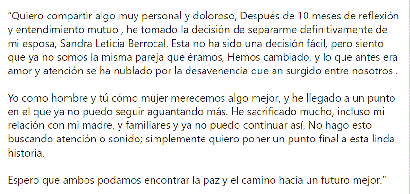 Crazy Design sobre separación con Sandra Berrocal: "Merecemos algo mejor" 4 TWITTER CRAZY Y SANDRA 1 Crazy Design sobre separación con Sandra Berrocal: "Merecemos algo mejor"
