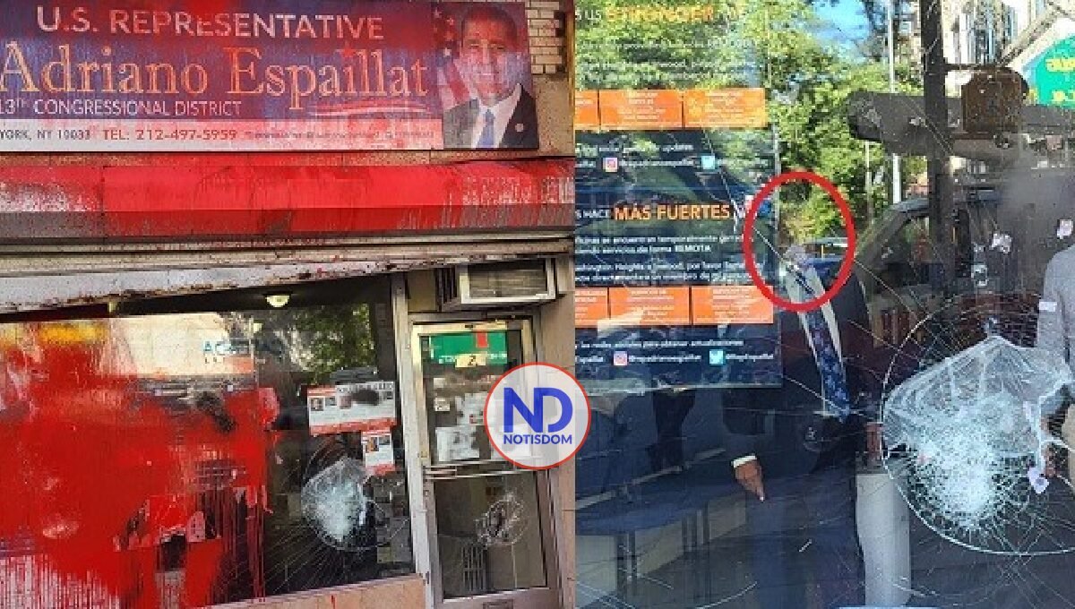 Video | Vandalizan oficina congresista Adriano Espaillat en el Alto Manhattan