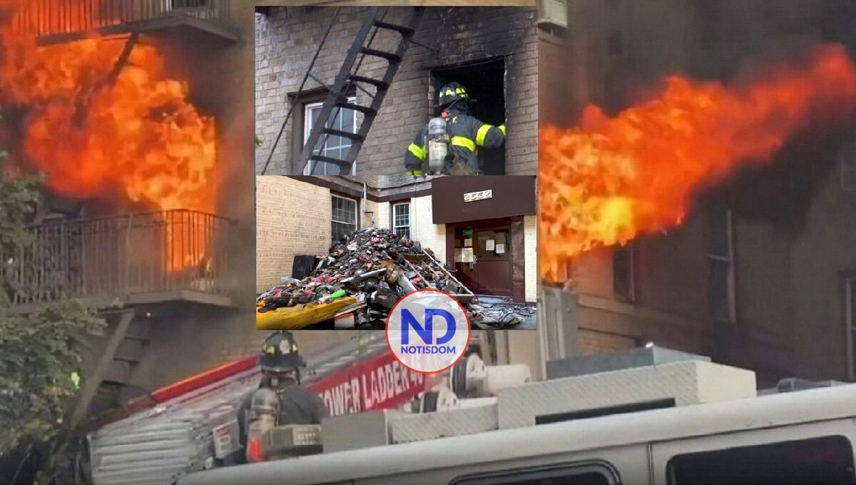 Incendio en vecindario dominicano de El Bronx destruye 28 apartamentos y deja 9 heridos