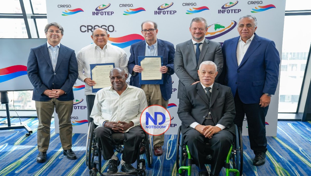 Infotep y Creso firman acuerdo para la formación de atletas paralímpicos