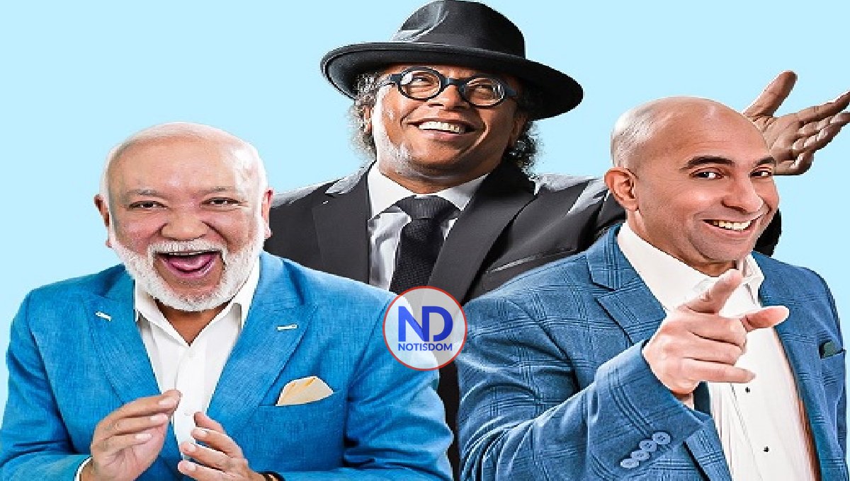 Sergio, Jochy Santos e Irving Alberti en “Un baile divertido”