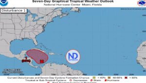 Centro Nacional de Huracanes alerta a RD y Haití por sistema de baja presión