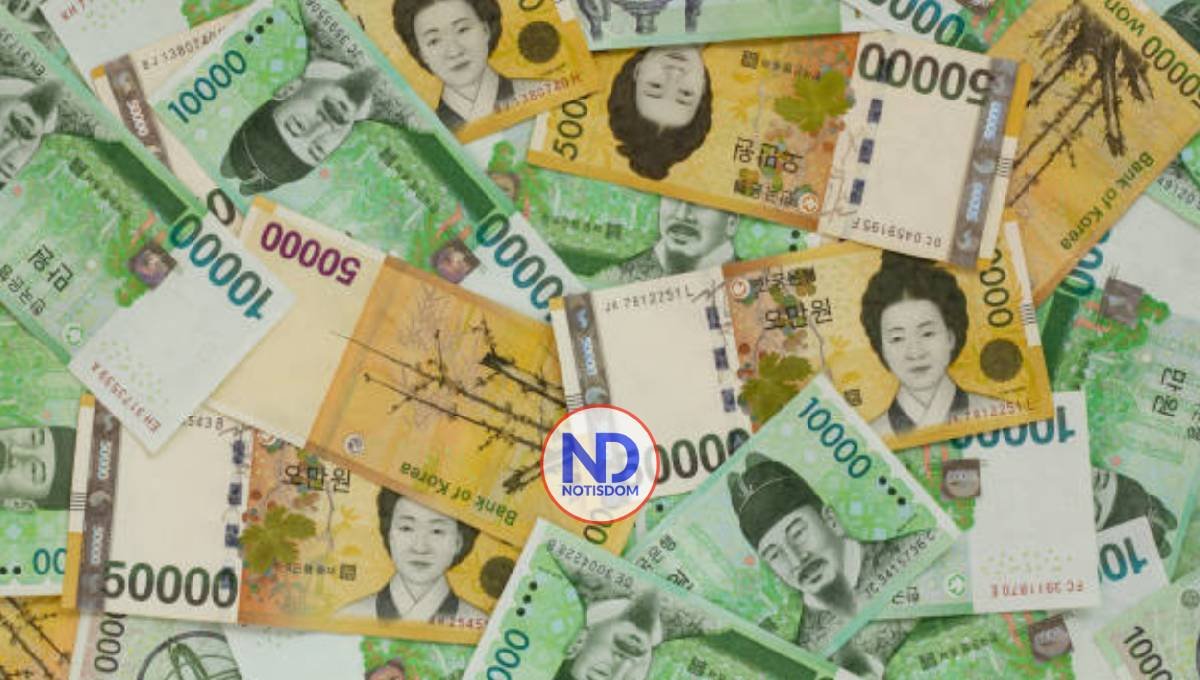 El won cae frente al dólar a su nivel más bajo este jueves