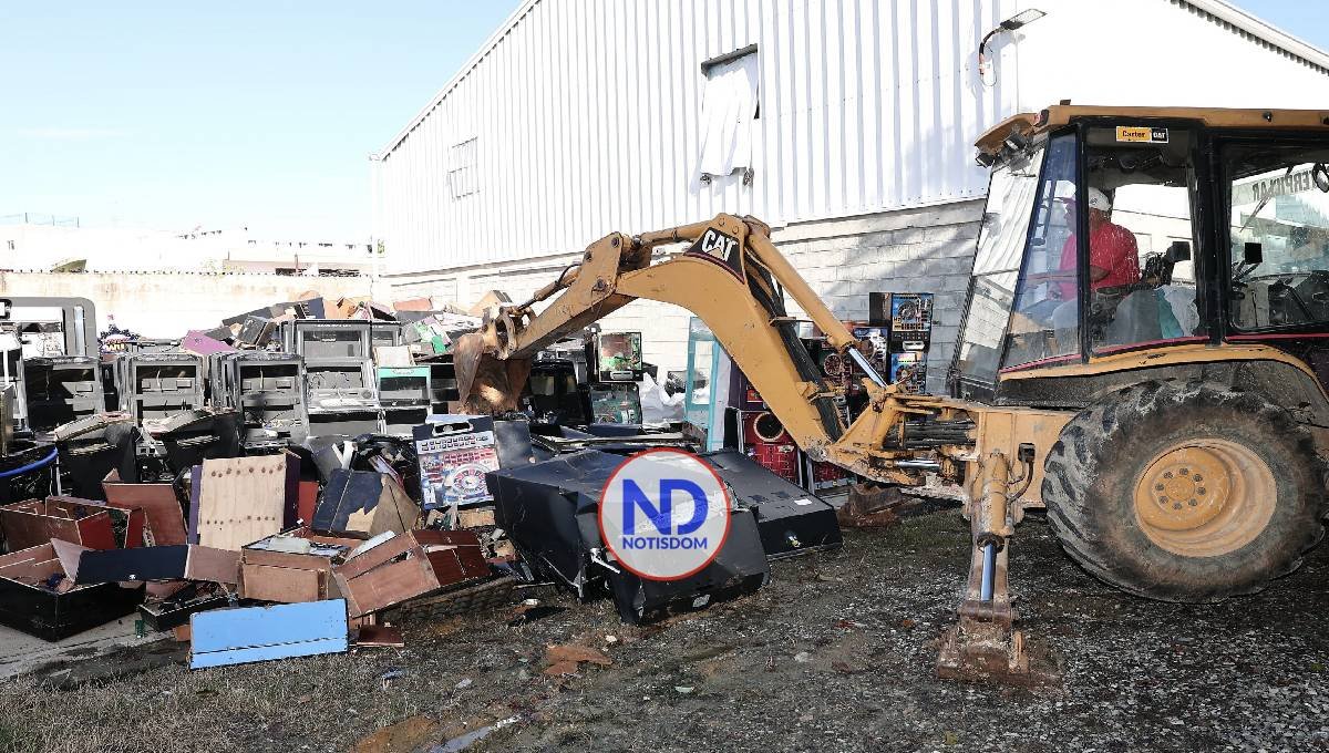 Destruyen 1,792 equipos que eran usados en juegos ilegales